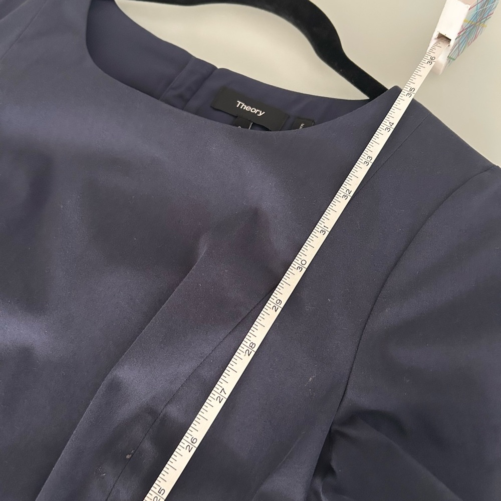 Theory Beautiful Blue Sheath Dress - Picture 7 of 7